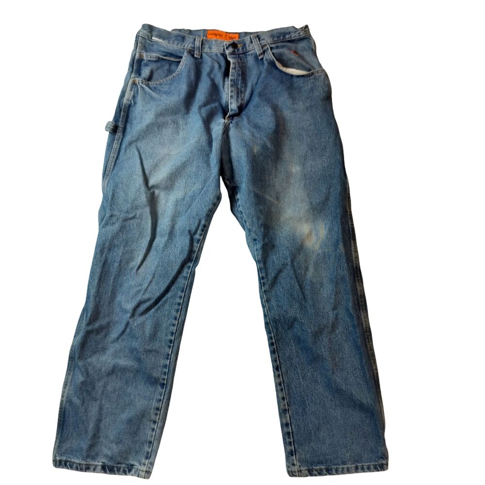 Men's Sz 36x32 Wrangler RIGGS Workwear FR Flame Resistant Relaxed Fit Jeans.